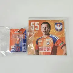マテウスモラエス　めじるしキーホルダー　ホログラムステッカー　アルビレックス新潟