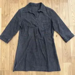 COMME CA コムサ　デニム チュニック ワンピース M 100%綿