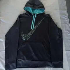 Nike Therma-Fit パーカー L ブラック/ティール