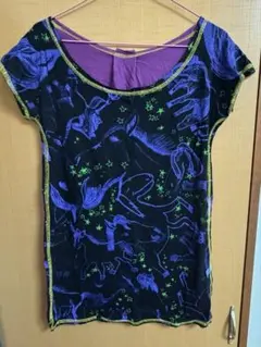 ホォアナデアルコ 星と馬のプリント 半袖Tシャツ