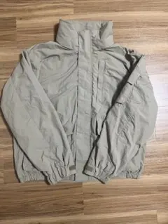 GU 中綿ブルゾン スタンドカラー ジャケット L グレージュ 防寒