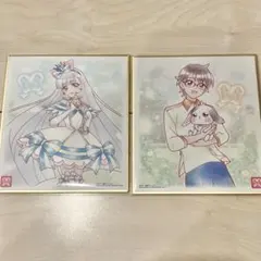 プリキュア 色紙ART7 2枚セット　ニャミー　悟　大福