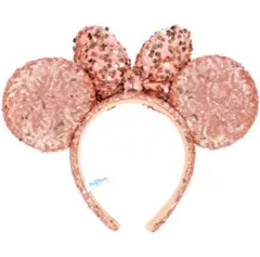 ローズゴールド ミッキー耳カチューシャ