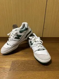 New Balance550 ホワイト/グリーン27.5cm