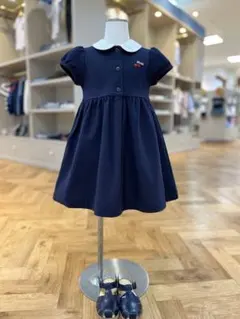 【1度着用】familiarファミリア　襟付きフォーマルワンピース　ファミ120