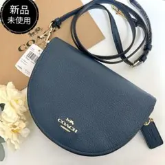 新品　正規品☆COACH ショルダーバッグ グリーン レザー ショルダーバッグ