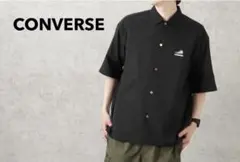 完売品【CONVERSE】半袖シャツ マルチカラーボタン（ブラック）のサムネイル
