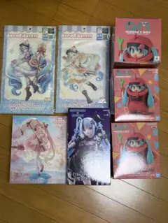 【豪華7点セット】雪ミク2026 アクスタ／ガンダム・クロミコラボ フィギュア
