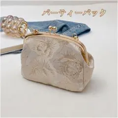 着物 ハンドバッグ パーティーバック がま口 フォーマル 手提げ パール 結婚式