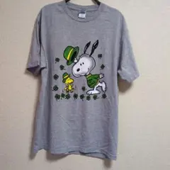 スヌーピー グレー Tシャツ ERIN GO BRAGH
