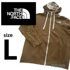 ノースフェイス リアビュールフジップフーディ パーカー ブリティッシュカーキ L