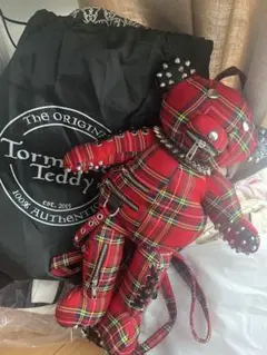 BEAR BAG / RED/ ぬいぐるみバックパック【Dollskill】 BEAR BAG / RED