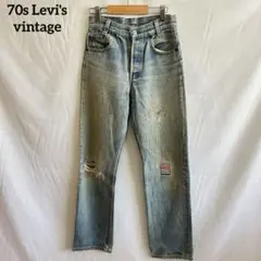 Levi's 501 80s vintage デニム リメイク 刺繍 赤タブ