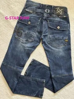 G-STAR RAW バイカーデニムストレッチパンツ