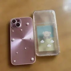 iPhone14用ケース 2点セット パール調 ミッフィー