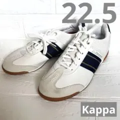 美品❣️Kappa カッパ レザースニーカー 22.5 白 ガムソールのサムネイル