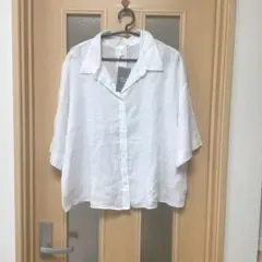 タグ付き✨ PUAL CE CIN 長袖シャツ 襟付き オーバーシャツ 日本製 