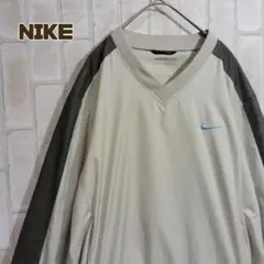 ナイキ　NIKE　ナイロン　プルオーバー　ゴルフ　刺繍　ロゴ