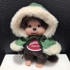 モンチッチ フード付きモッズコート　カーキ色