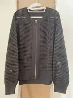 【新品】AMERICAN HOLIC ジップアップメッシュニットカーディガン