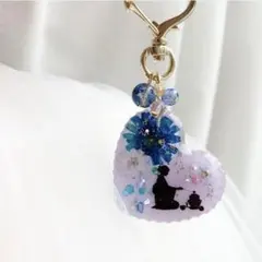 フラワー☆垂れ耳 うさぎ 花園 レジンキーホルダー チャーム - メルカリ
