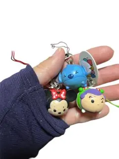 ツムツム ストラップ 3個セット ミニーマウス スティッチ バズ・ライトイヤー