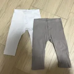 H&M ベビーリブレギンス 2枚セット 70cm