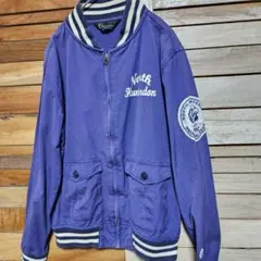 チャンピオン スタジャン風 ジャケット ブルゾン ランタグ復刻 M 古着