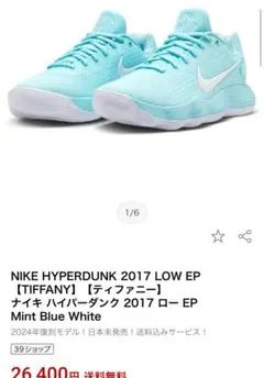 Nike バスケットボールシューズ ミントグリーン 2万7000円で買いました
