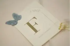 テーブルナンバーセット 蝶の装飾付き