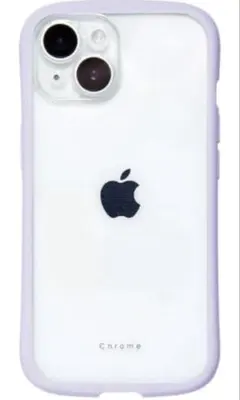 【新品】Chrome iPhone 15ケース ラベンダー