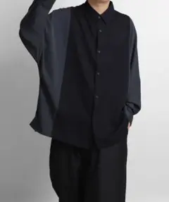 Confirm バイカラー ドルマンスリーブ オーバーサイズ シャツ