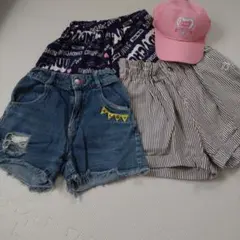 ALGY デニムショートパンツ　４点セット