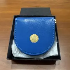 新品 皇居東御苑 菊紋章コインケースグリーン、菊紋章入りミニタオル