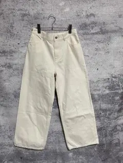 ピーエスポールスミス　ホワイトデニムワイドパンツ