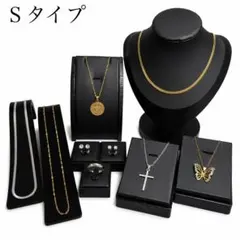 ❤️今だけ価格❤️ネックレス　アクセサリー　ゴールドシルバー　ピアスリングセットSエのサムネイル
