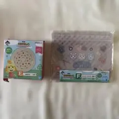 どうぶつの森 フルーツデザイン プレート 1番くじ　豆皿&ジッパーバッグ