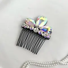 社交ダンス ヘアアクセサリー 髪飾り ヘアピン ラインストーン アクセサリーのサムネイル