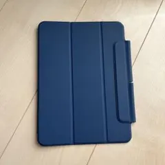 ネイビー iPadケース スタンド機能付き