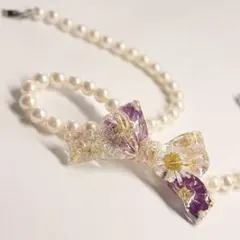 ＃594 スプリングブーケ✴マトリカリア✴ちょうちょ✴レジンヘアゴムキーホルダー 594 スプリングブーケ✴マトリカリア✴ちょうちょ✴レジンヘアゴム