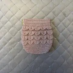 【極美品】手作りがま口ポーチ
