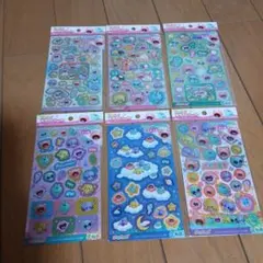 ぷにるんず　キラッとシール　6種類セット