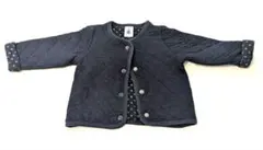 【Petit Bateau】ネイビー キルティング アウター 95cm