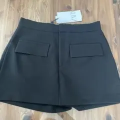 ZARA スカートショートパンツMブラック新品