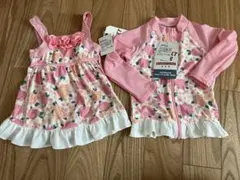 花柄水着とラッシュガードセット