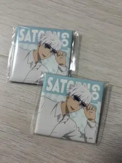 呪術廻戦 懐玉・玉折 渋谷事変 ジャンフェス スクエア缶バッジ 五条悟