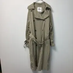 ZARA ザラ ロングトレンチコート M ベージュ ベルト付