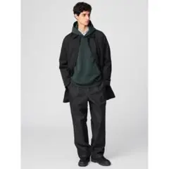 UNIQLO:C タックストレートパンツ MEN 91 BLACK