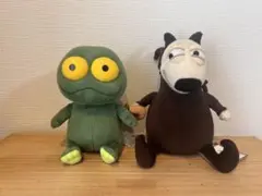 【2個セット】　バムとケロ　ぬいぐるみ　Lサイズ　セット 送料無料）バムとケロ ぬいぐるみ バム＆ケロセット | 絵本ナビ