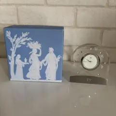 Wedgwood クリスタル 置時計 花模様